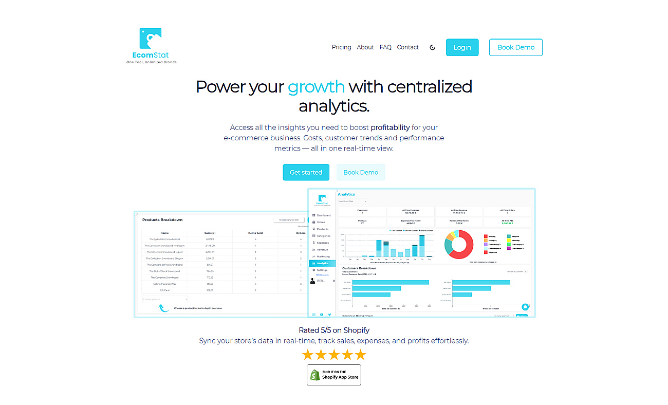 Ecomstat screenshot
