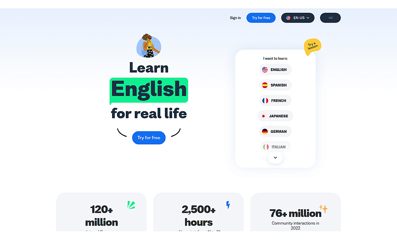 Busuu screenshot