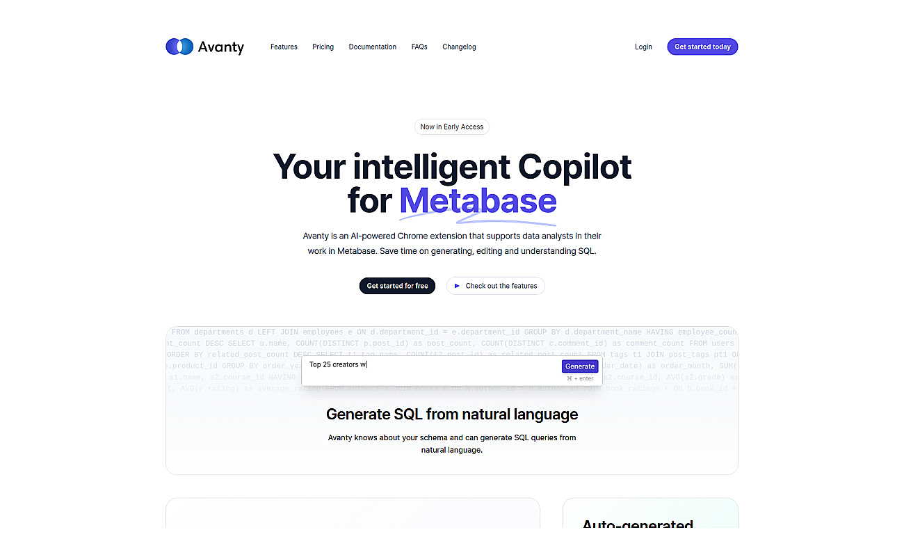 Avanty screenshot