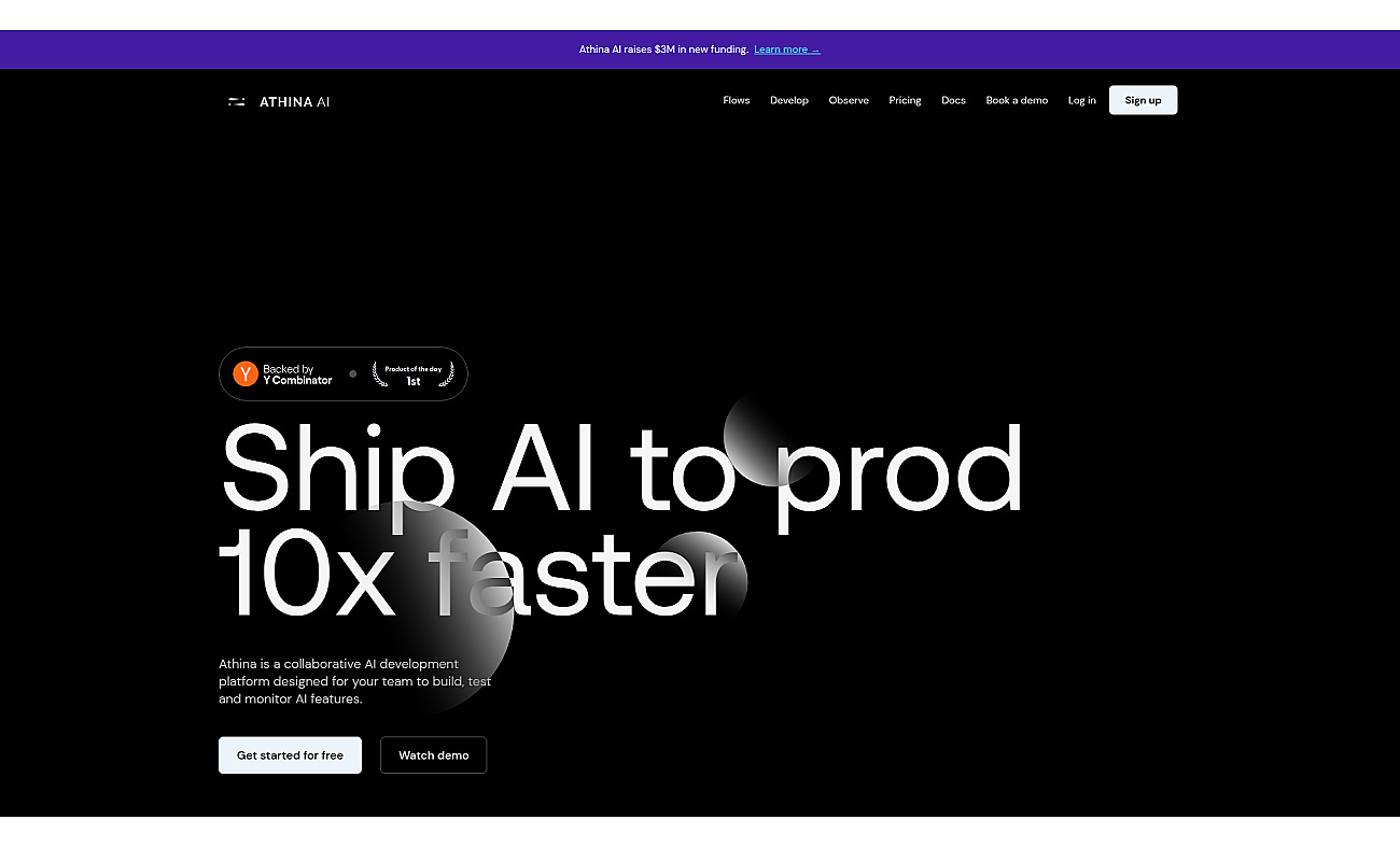 Athina AI screenshot