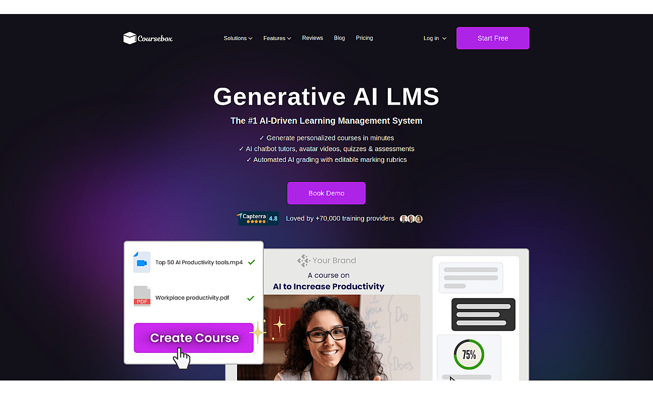 AI LMS by Coursebox screenshot