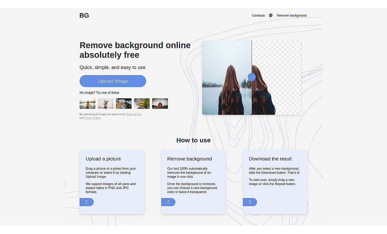 background-remover.com screenshot
