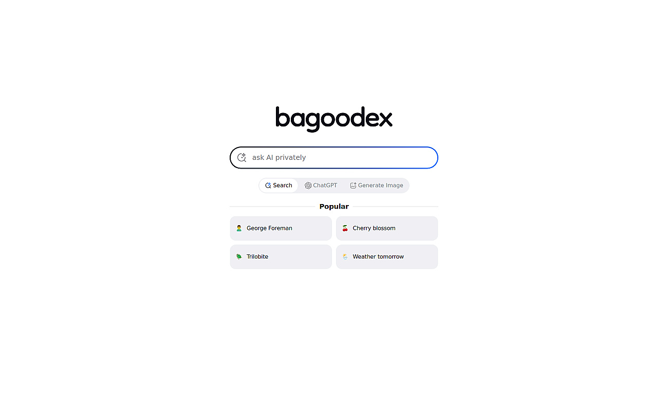 Bagoodex screenshot