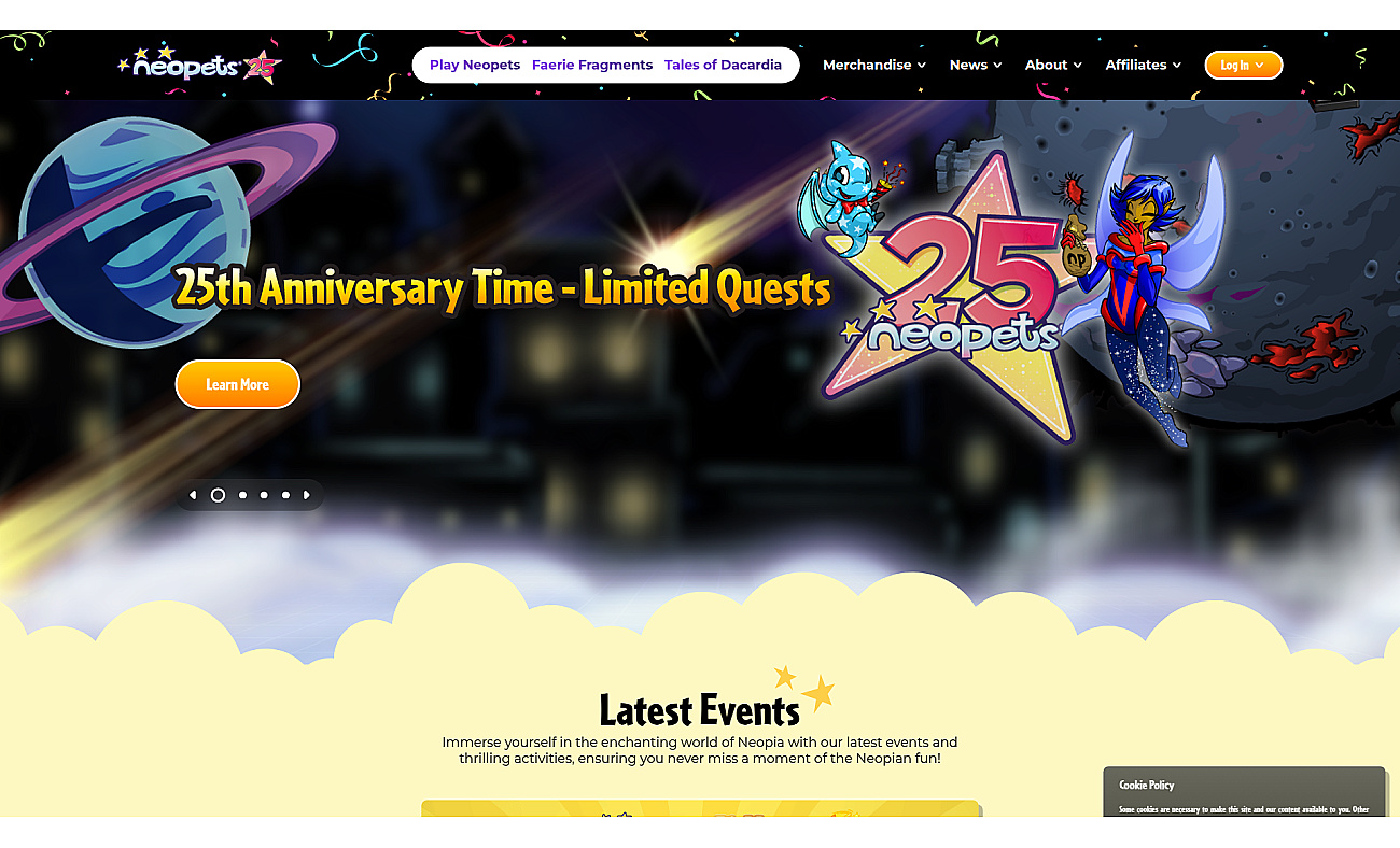 NeoPets screenshot