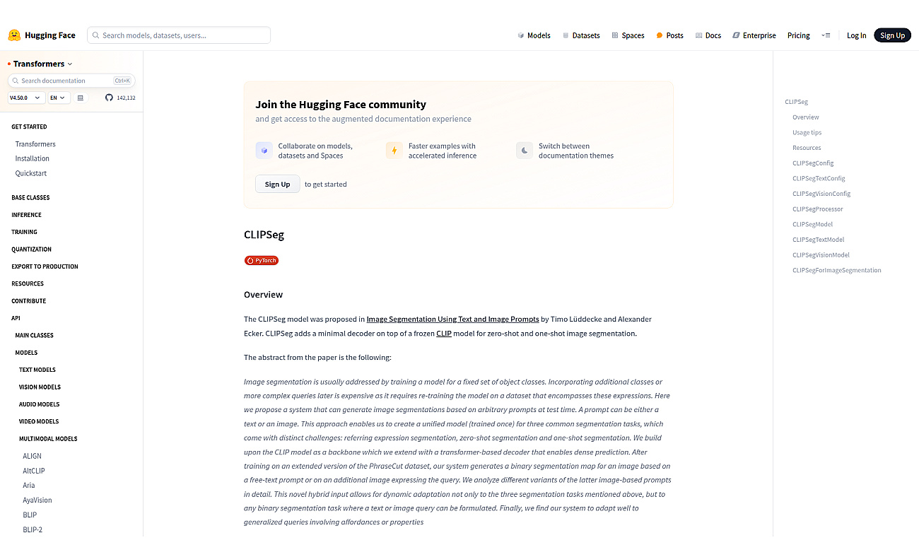 CLIPSeg screenshot
