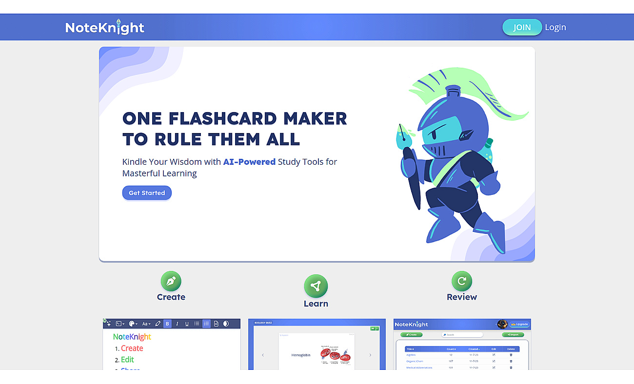 NoteKnight screenshot