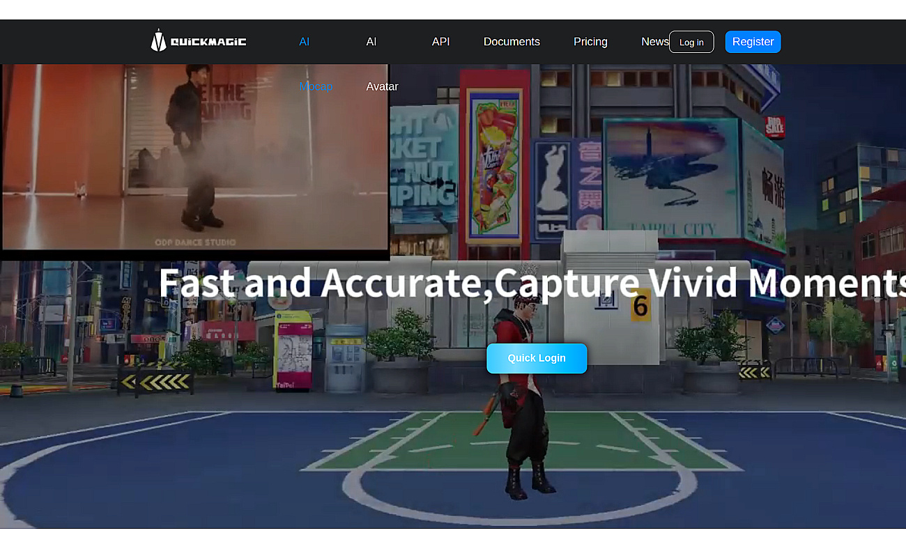 QuickMagic Motion Capture screenshot