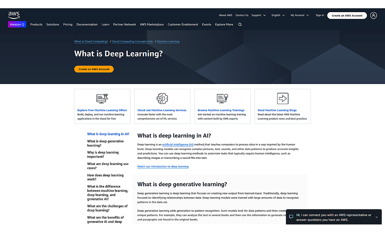 AWS Deep Learning screenshot