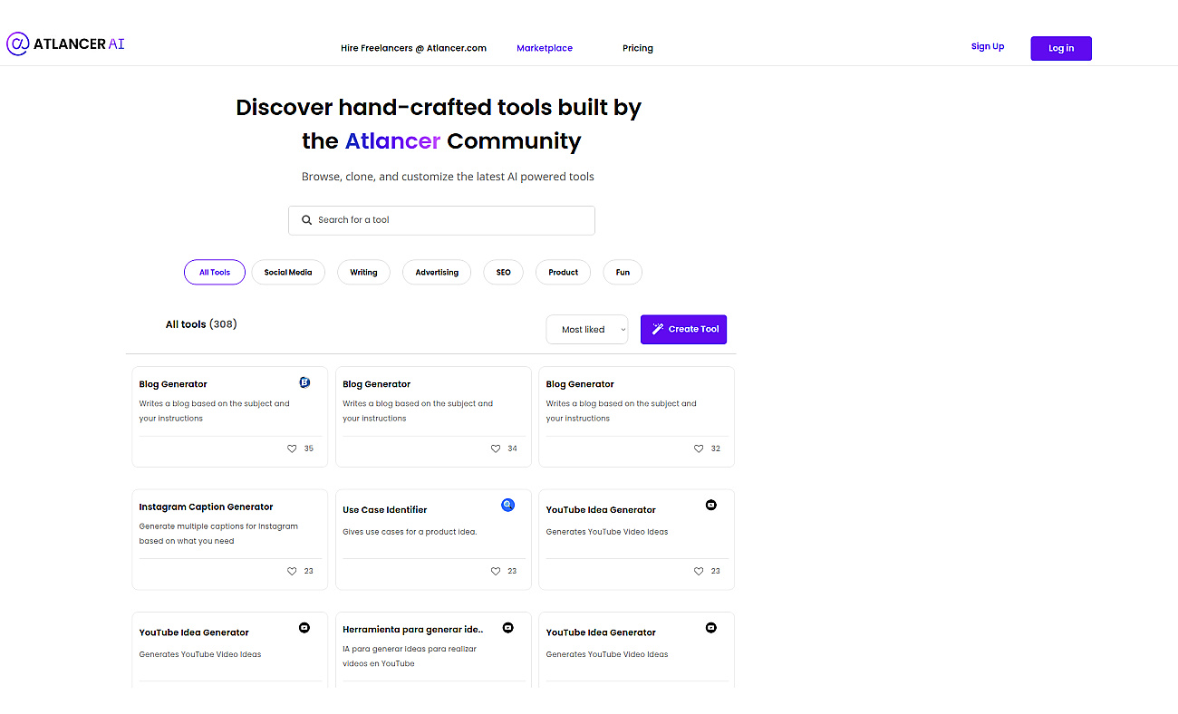 Atlancer screenshot