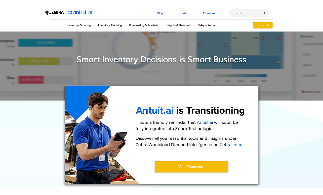 Antuit.ai screenshot