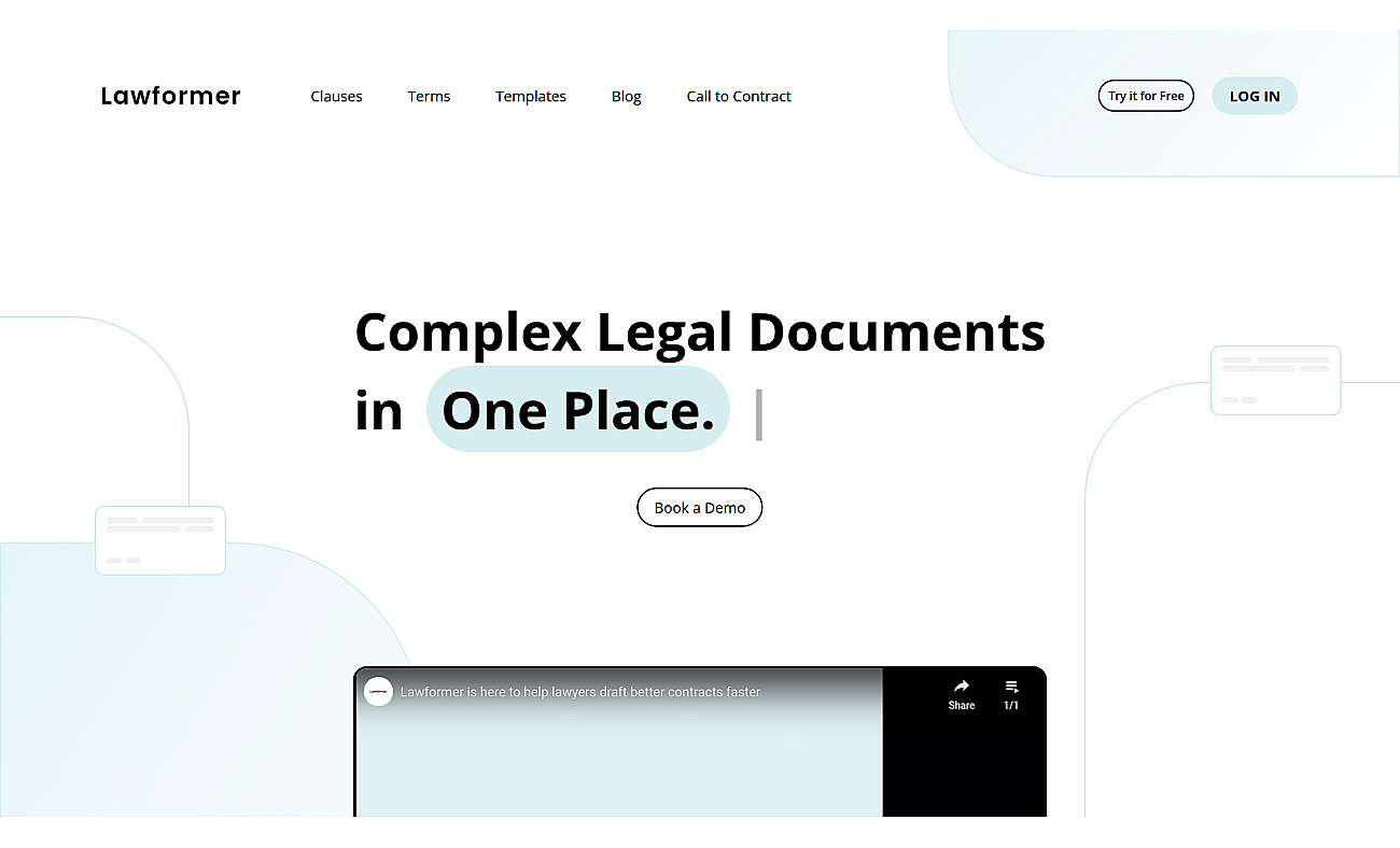 Lawformer.com screenshot