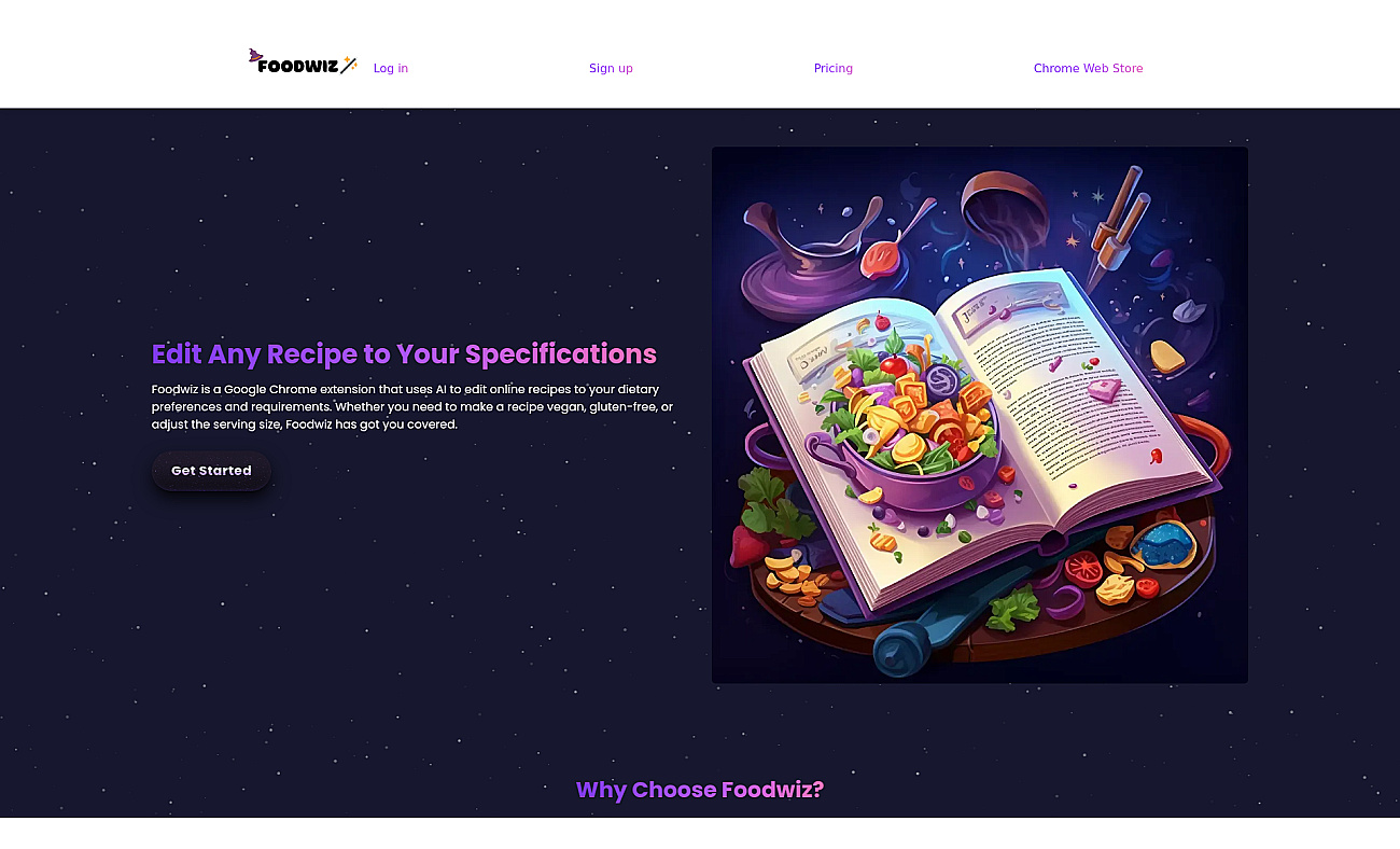 FoodWiz screenshot