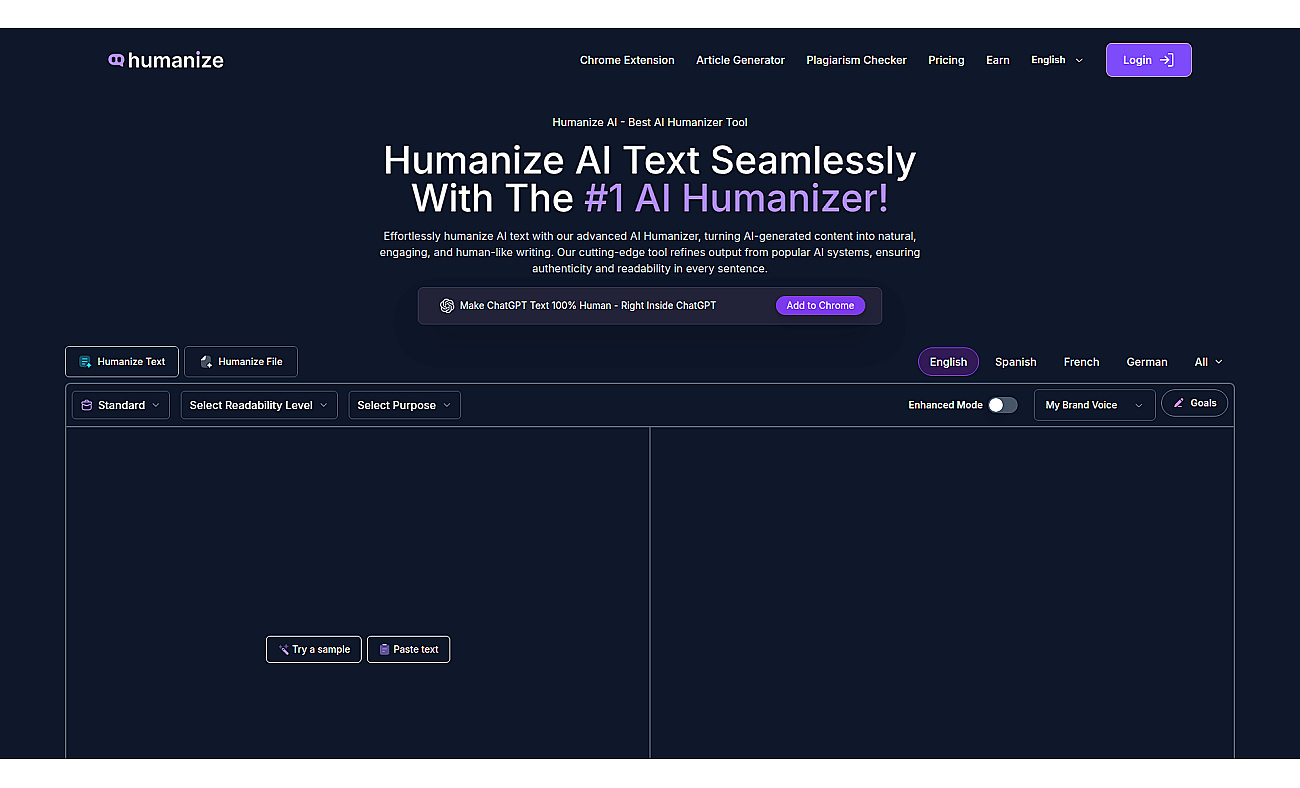 Huminize screenshot