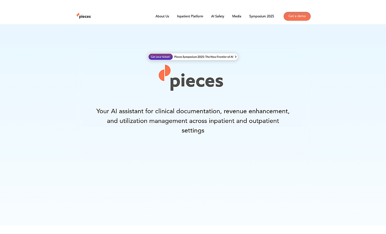 Pieces Technologies screenshot