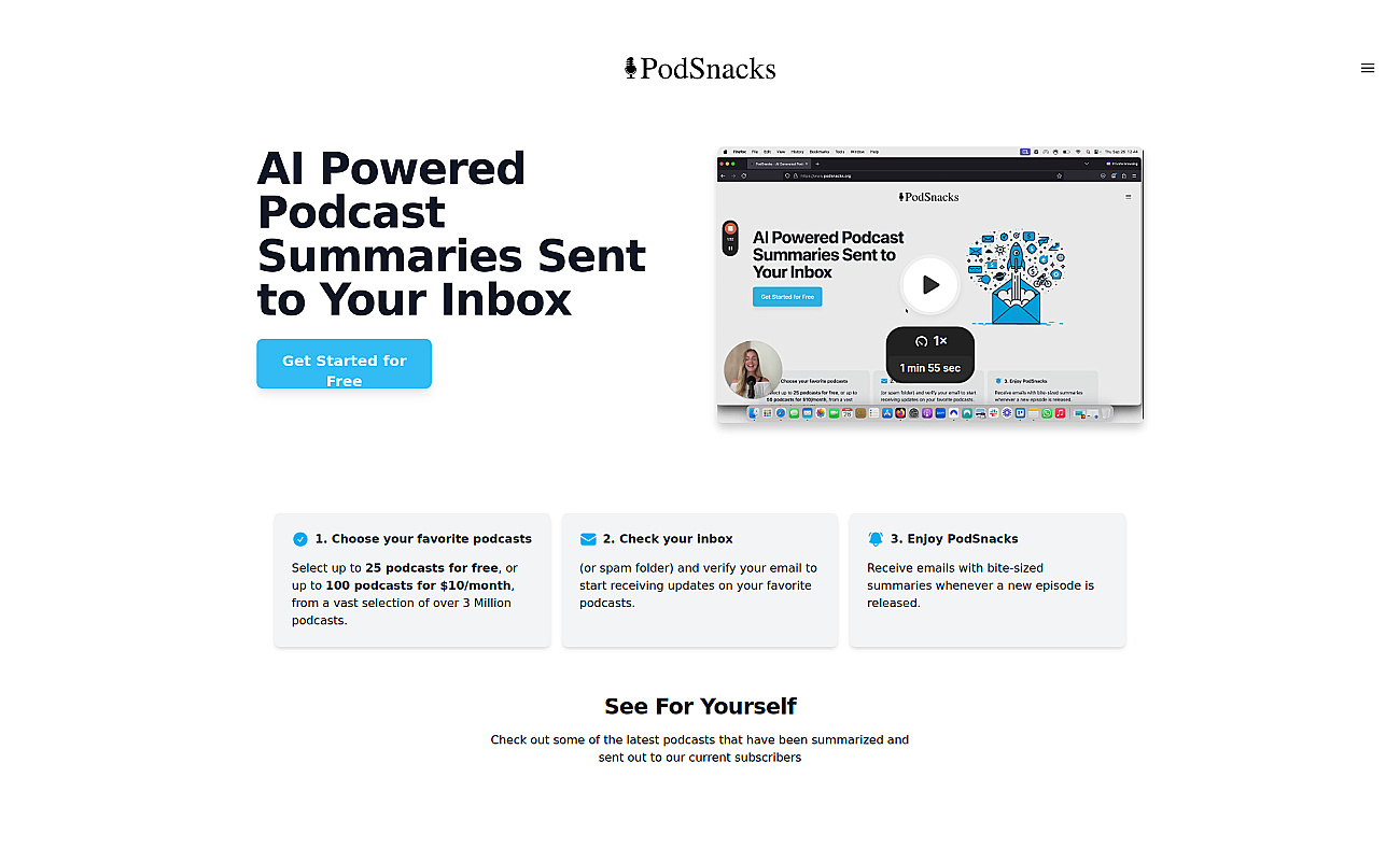 Podsnacks screenshot