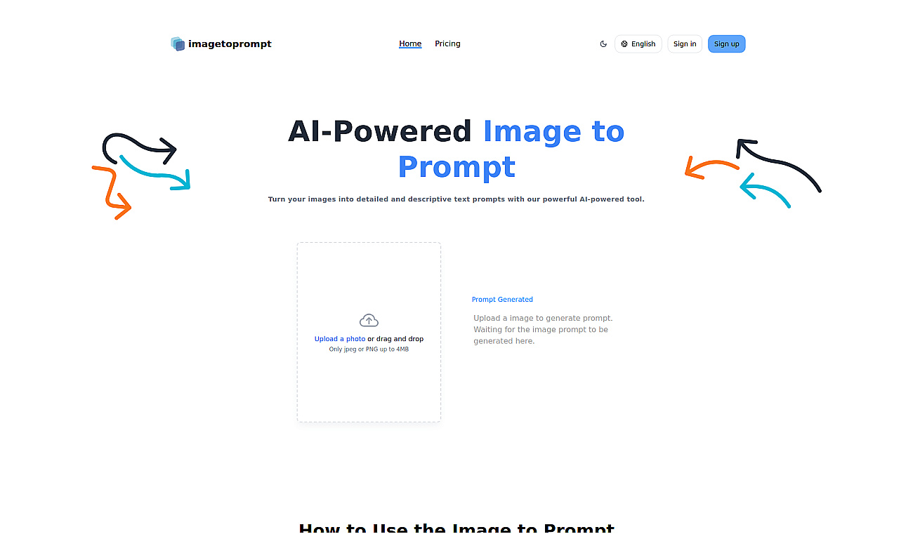 ImageToPrompt screenshot