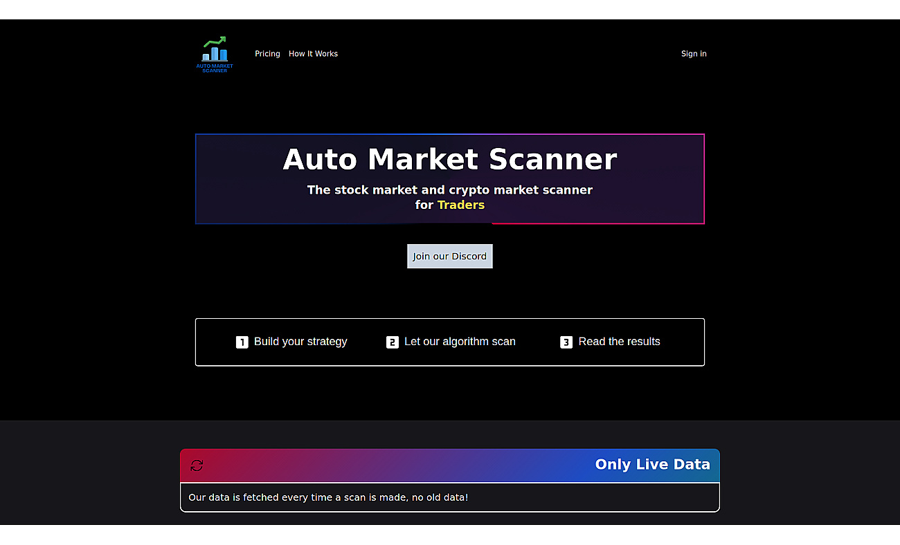 Auto Market Scanner screenshot