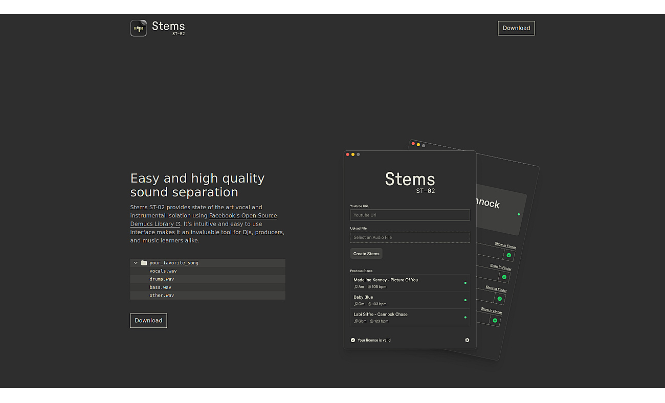 Stems ST-02 screenshot
