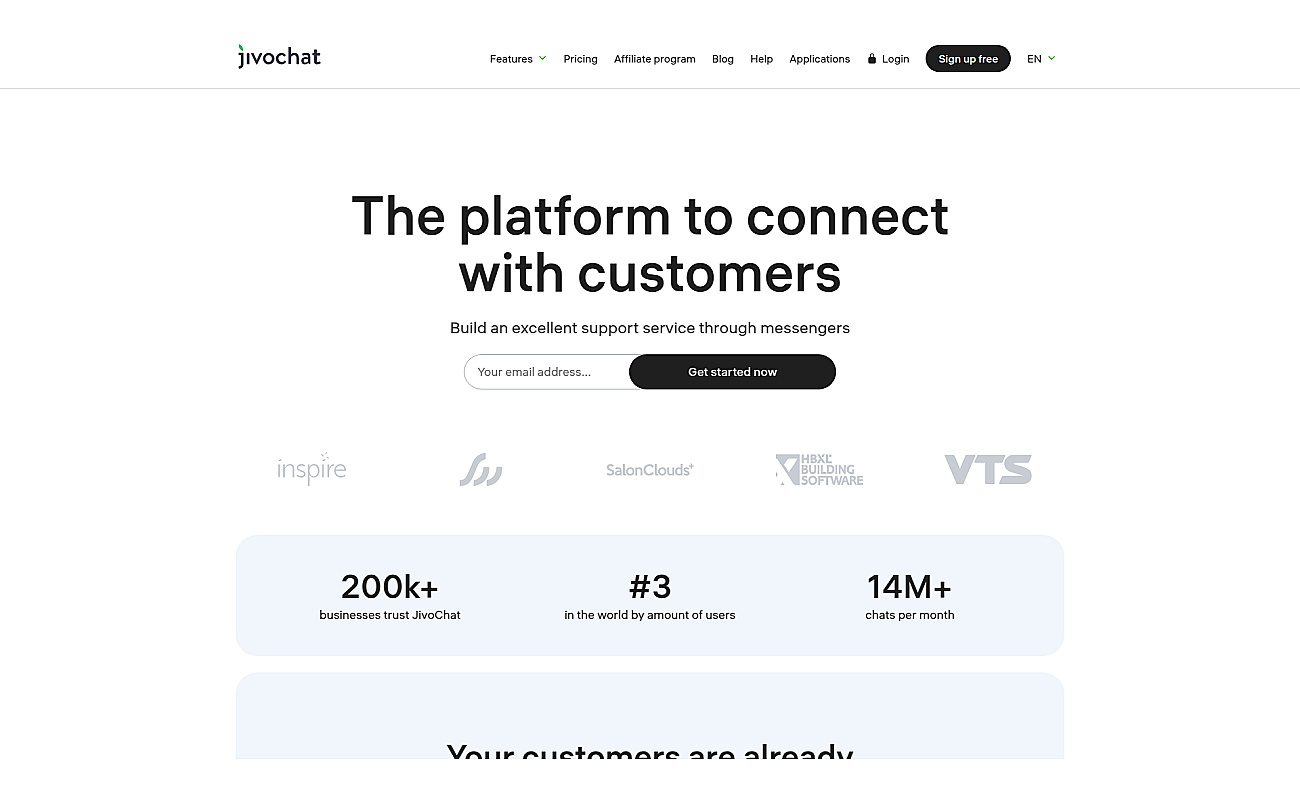 JivoChat screenshot