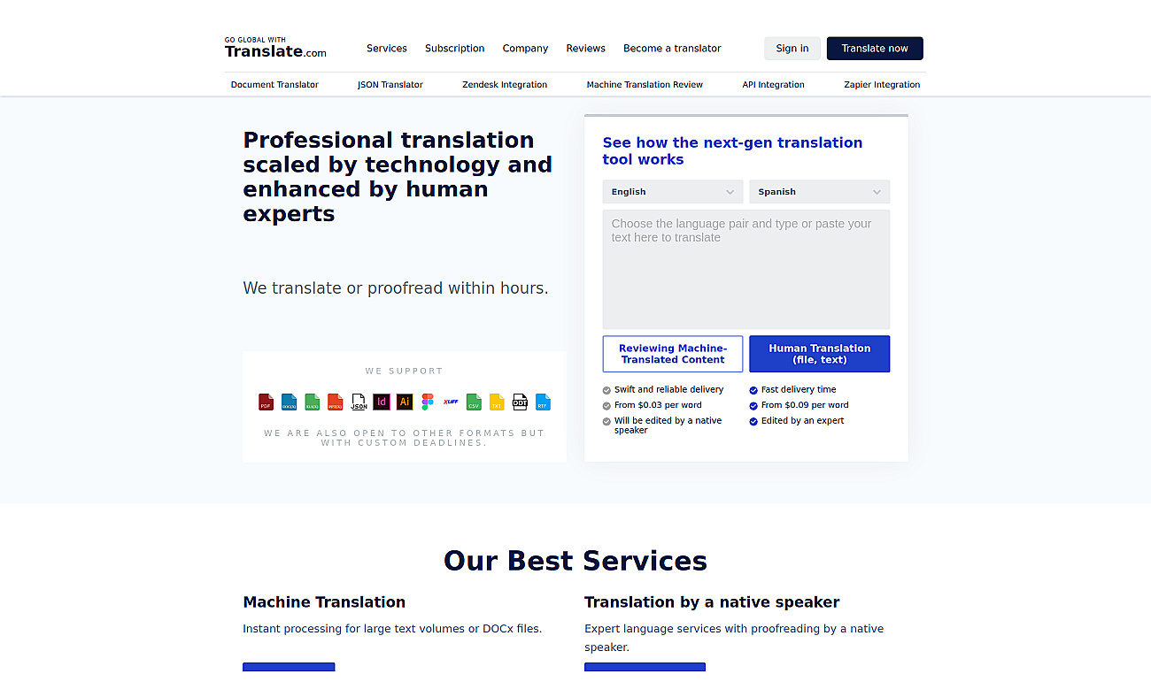 Translate screenshot