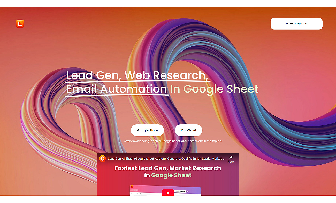 LeadGenSheet screenshot