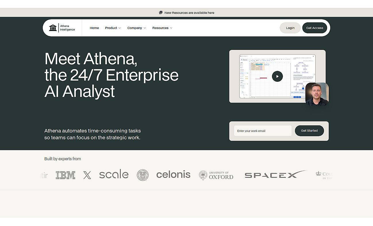 Athena Intelligence screenshot