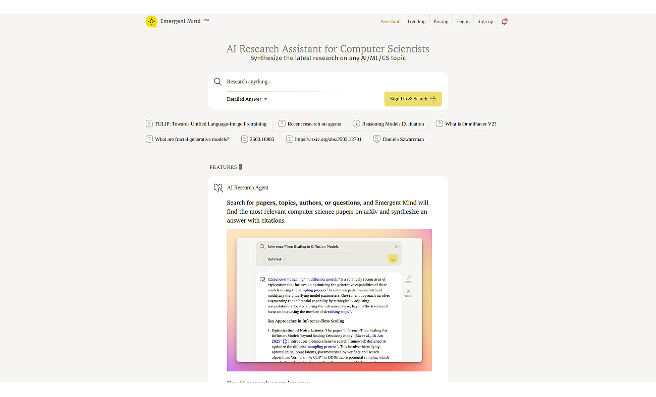Emergent Mind (LearnGPT) screenshot