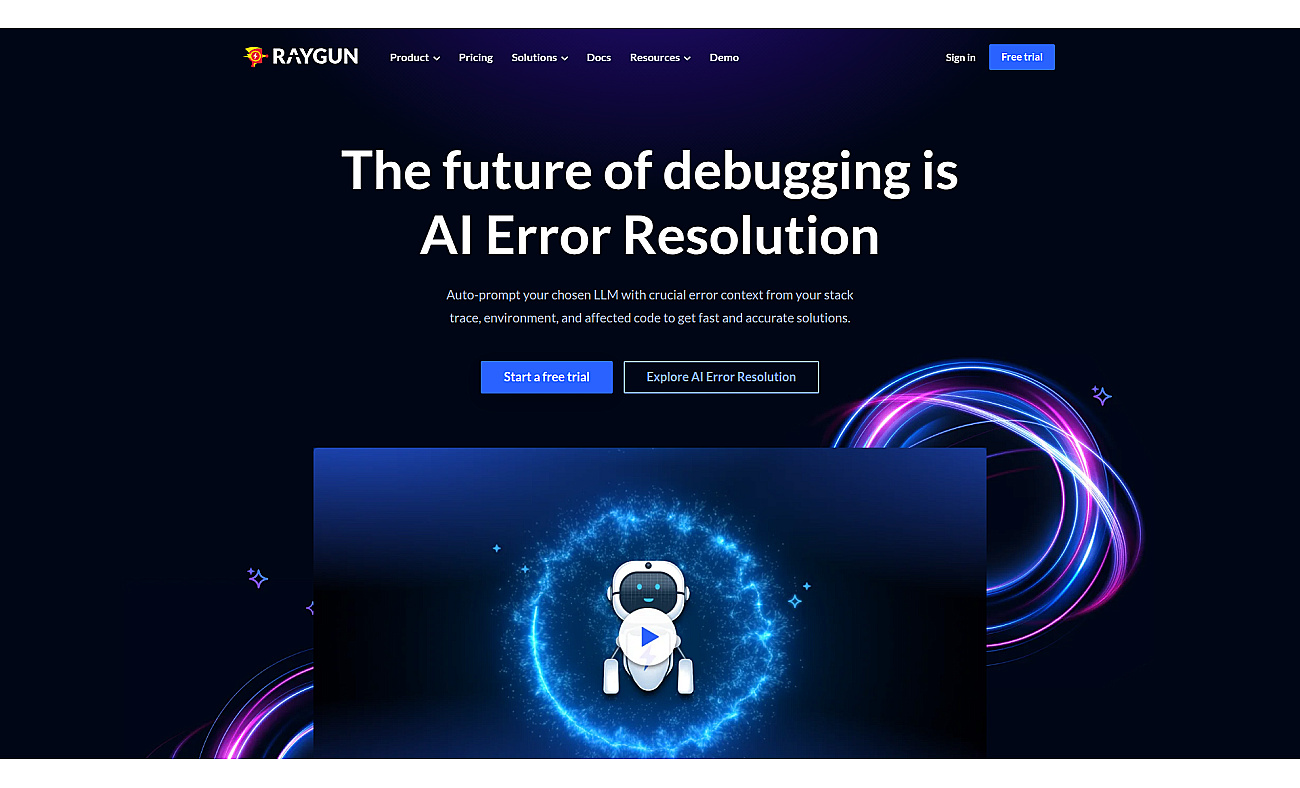 Raygun screenshot