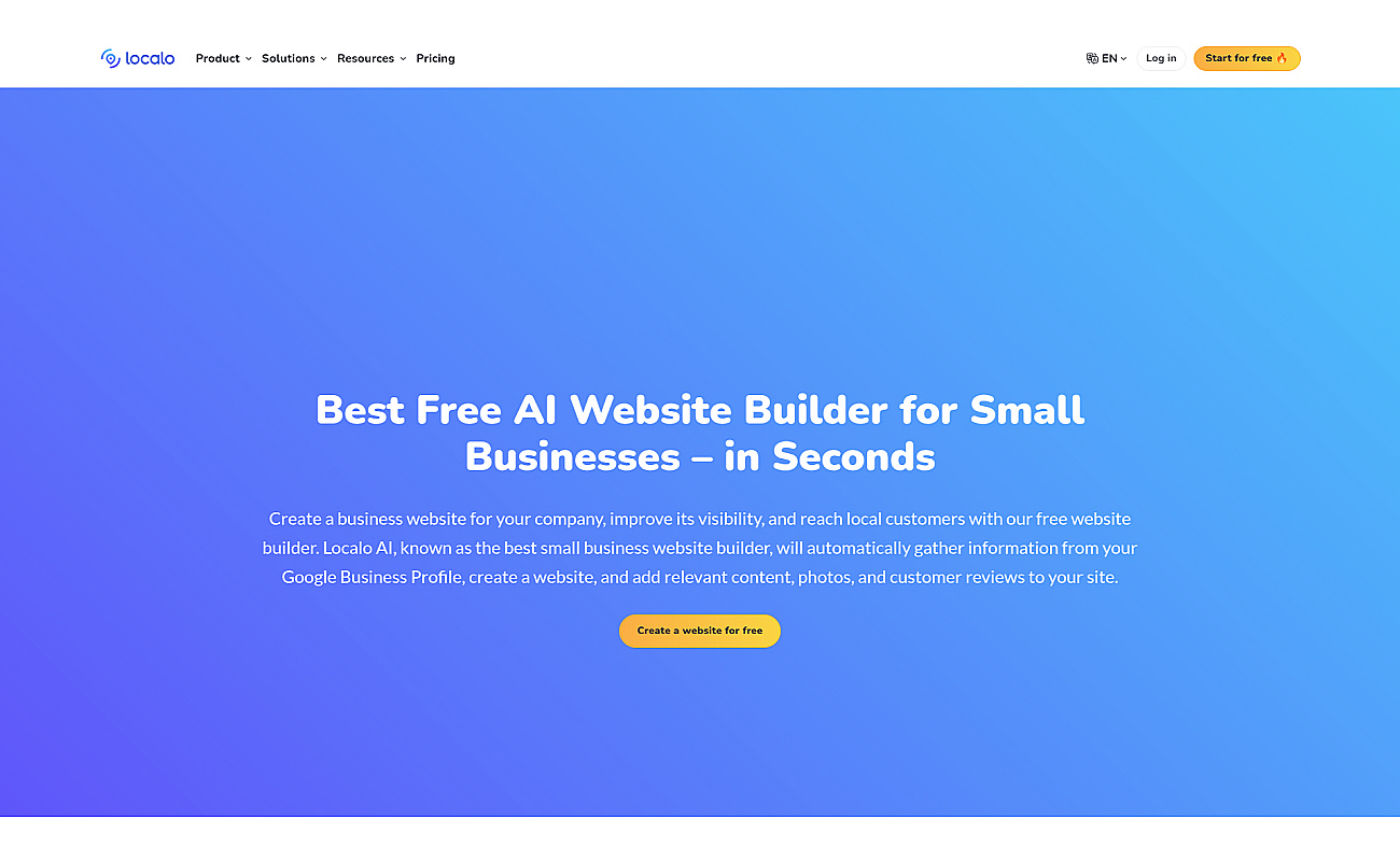 Localo Sites screenshot