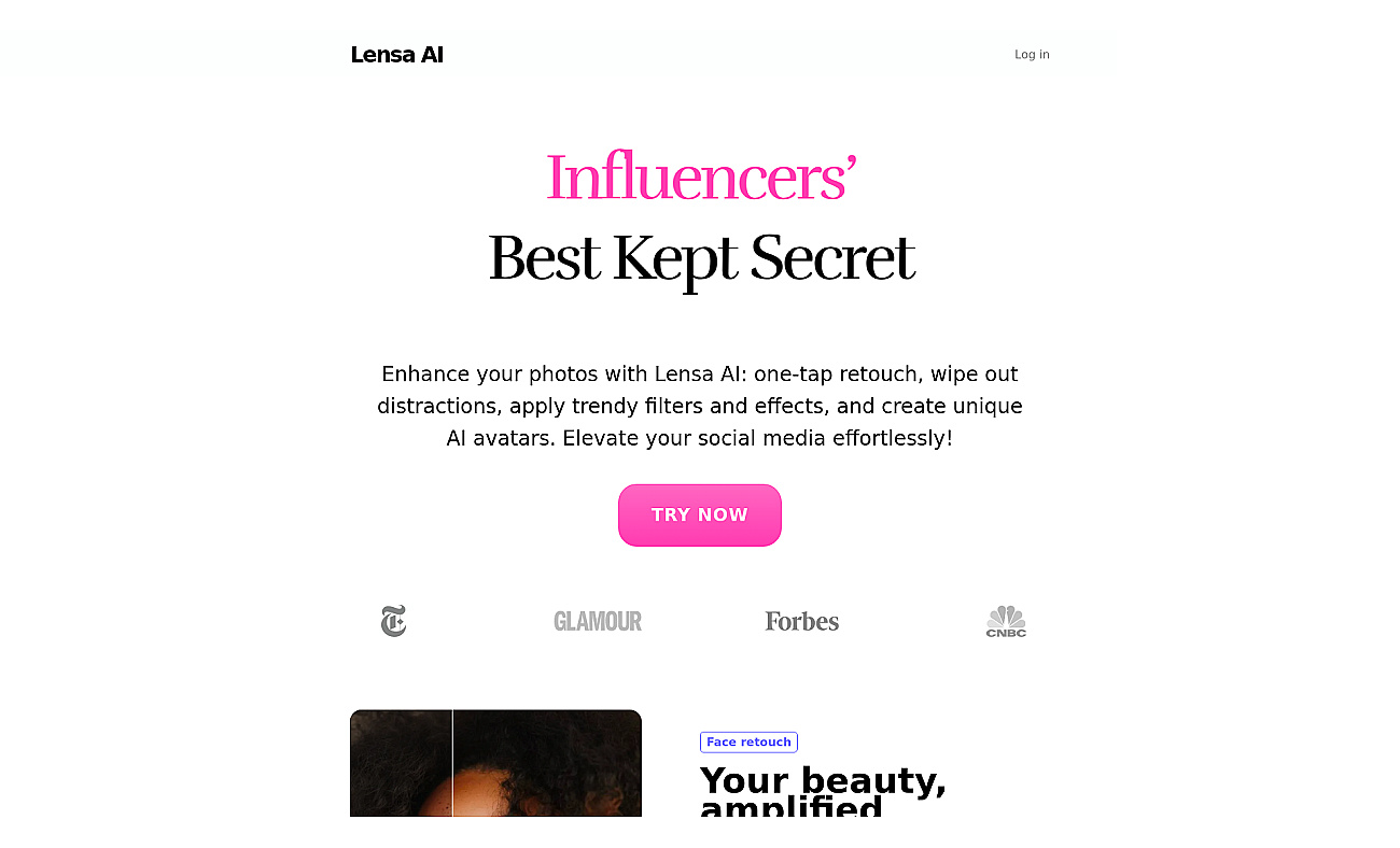Lensa.app screenshot