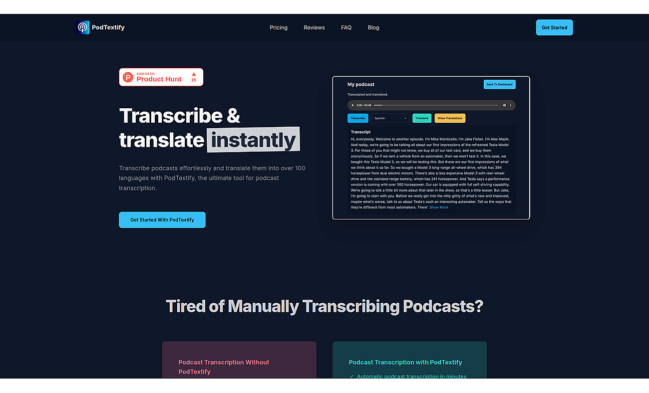 PodTextify screenshot