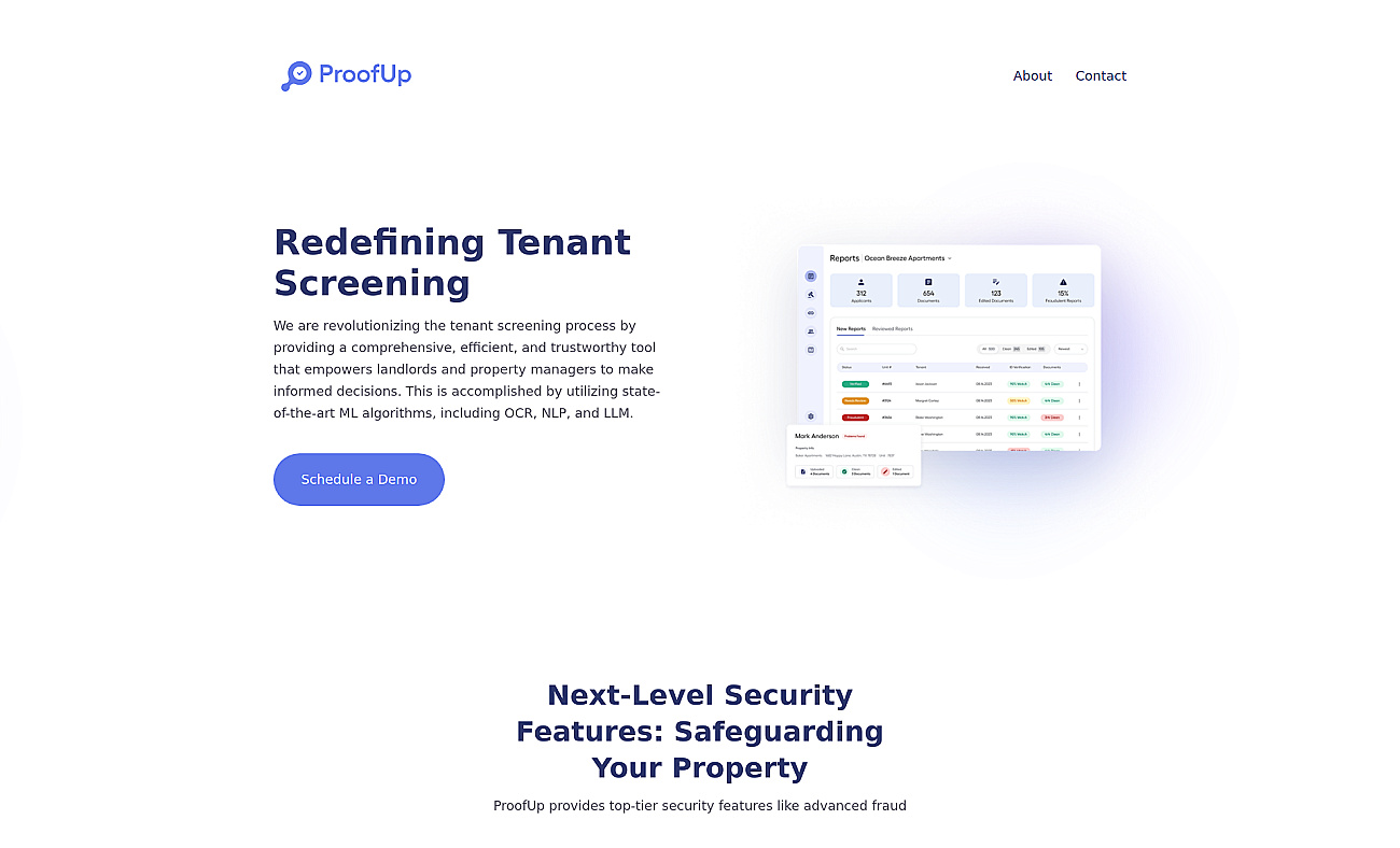 Proofup screenshot