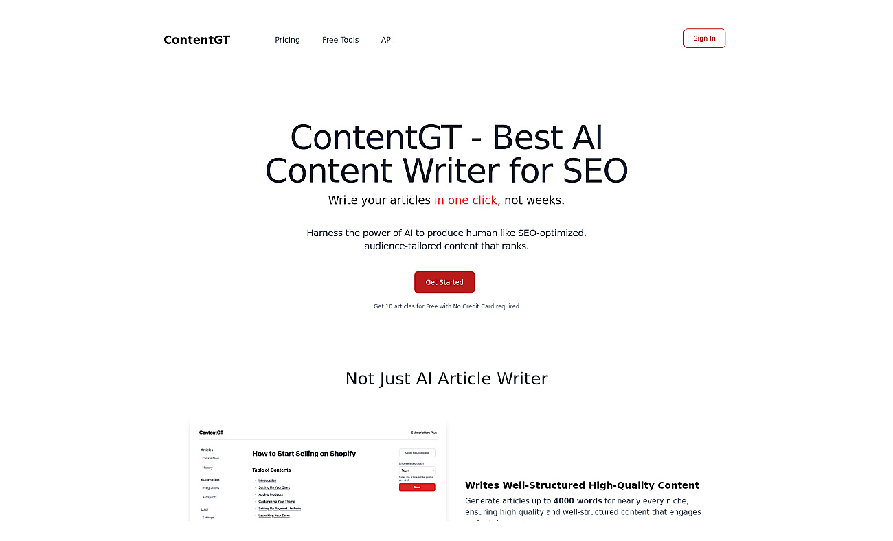 ContentGT screenshot