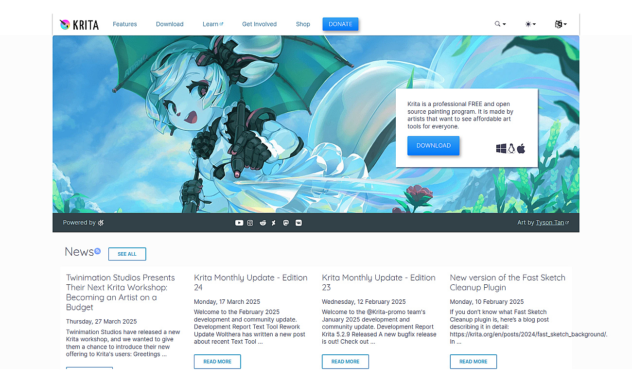 Krita screenshot