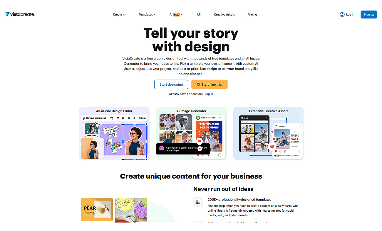 Crello screenshot