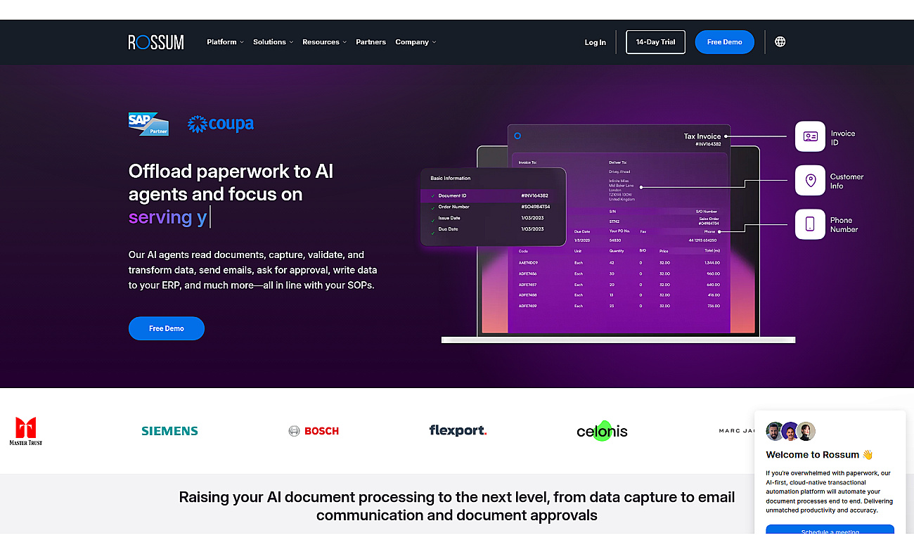 Rossum.ai screenshot