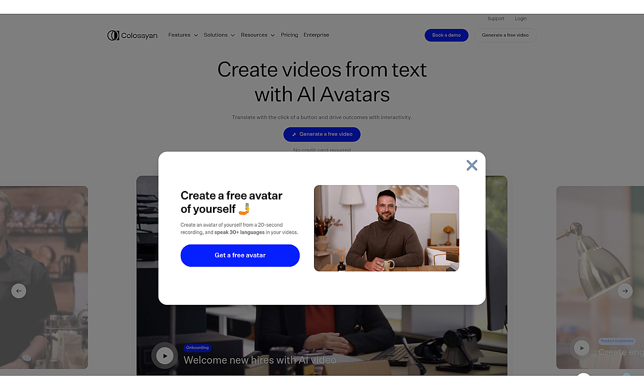 Colossyan screenshot