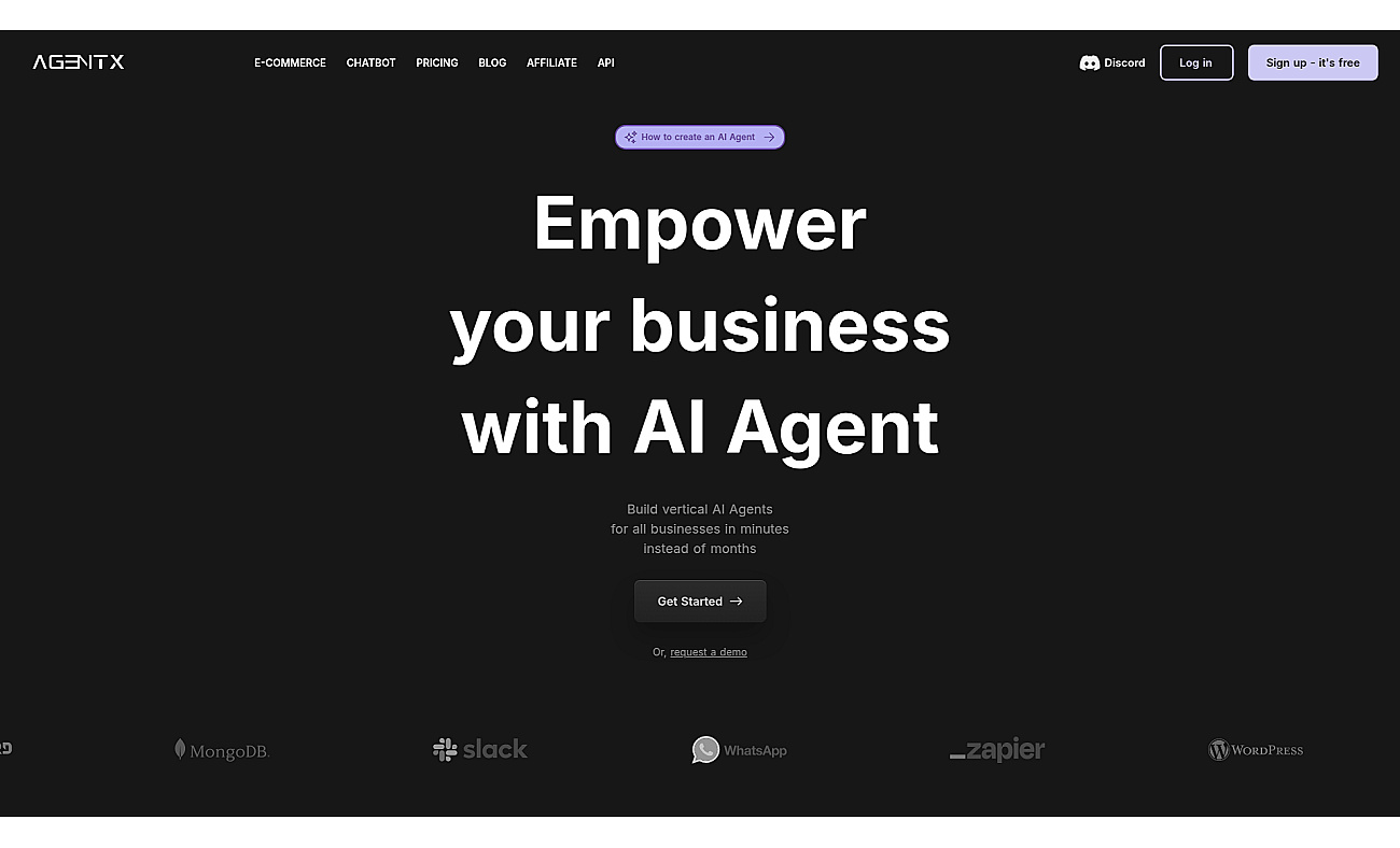 AgentX screenshot