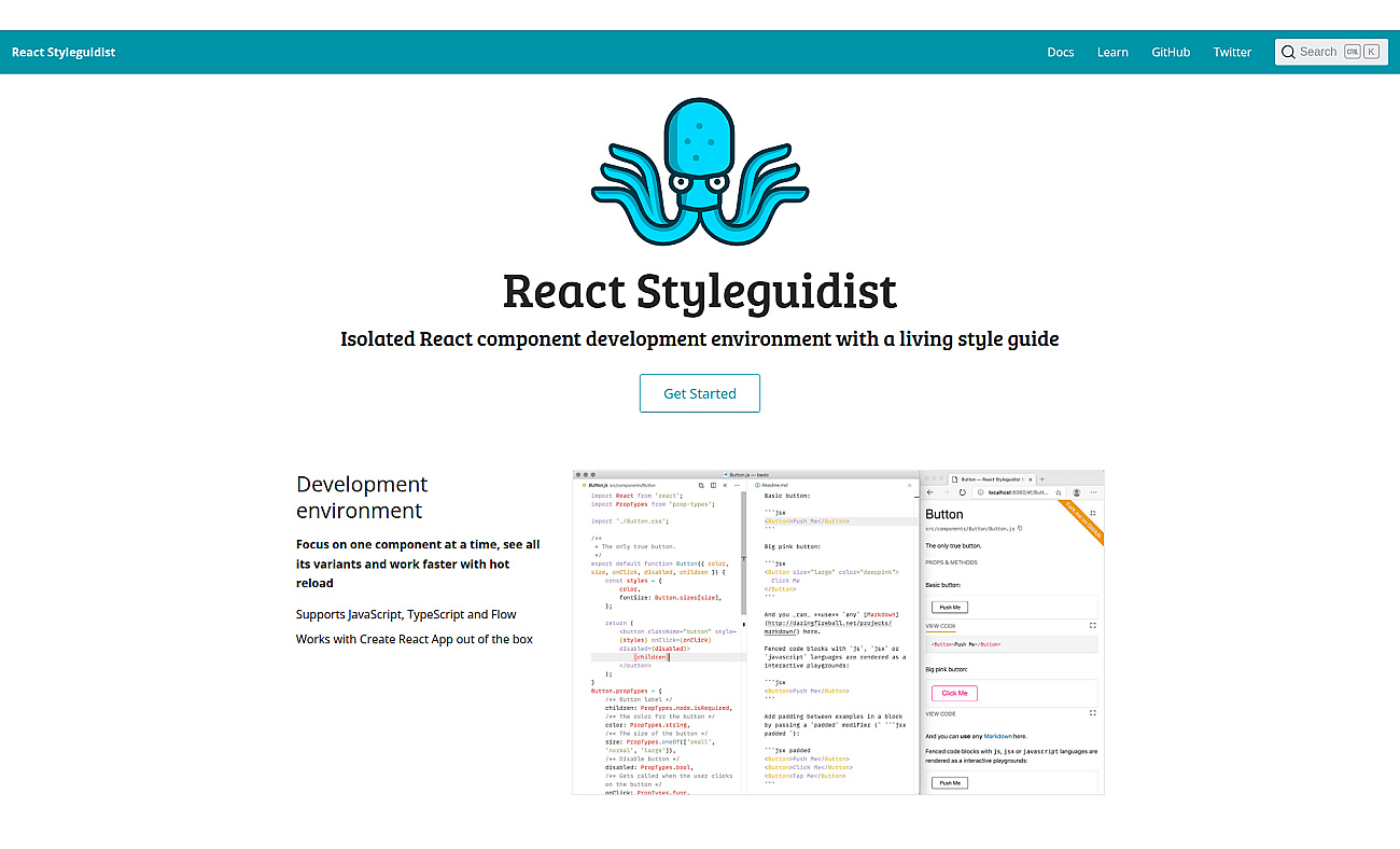 React Styleguidist screenshot