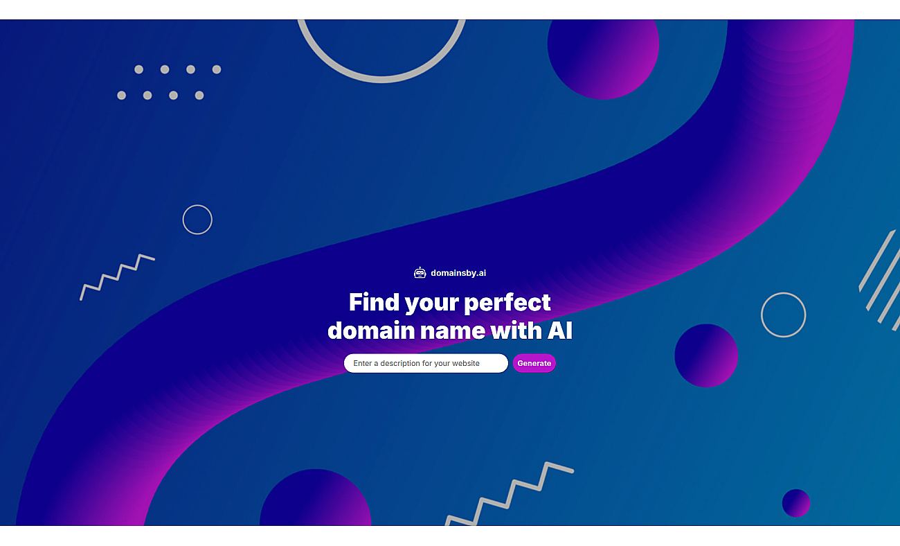 Domains by AI screenshot