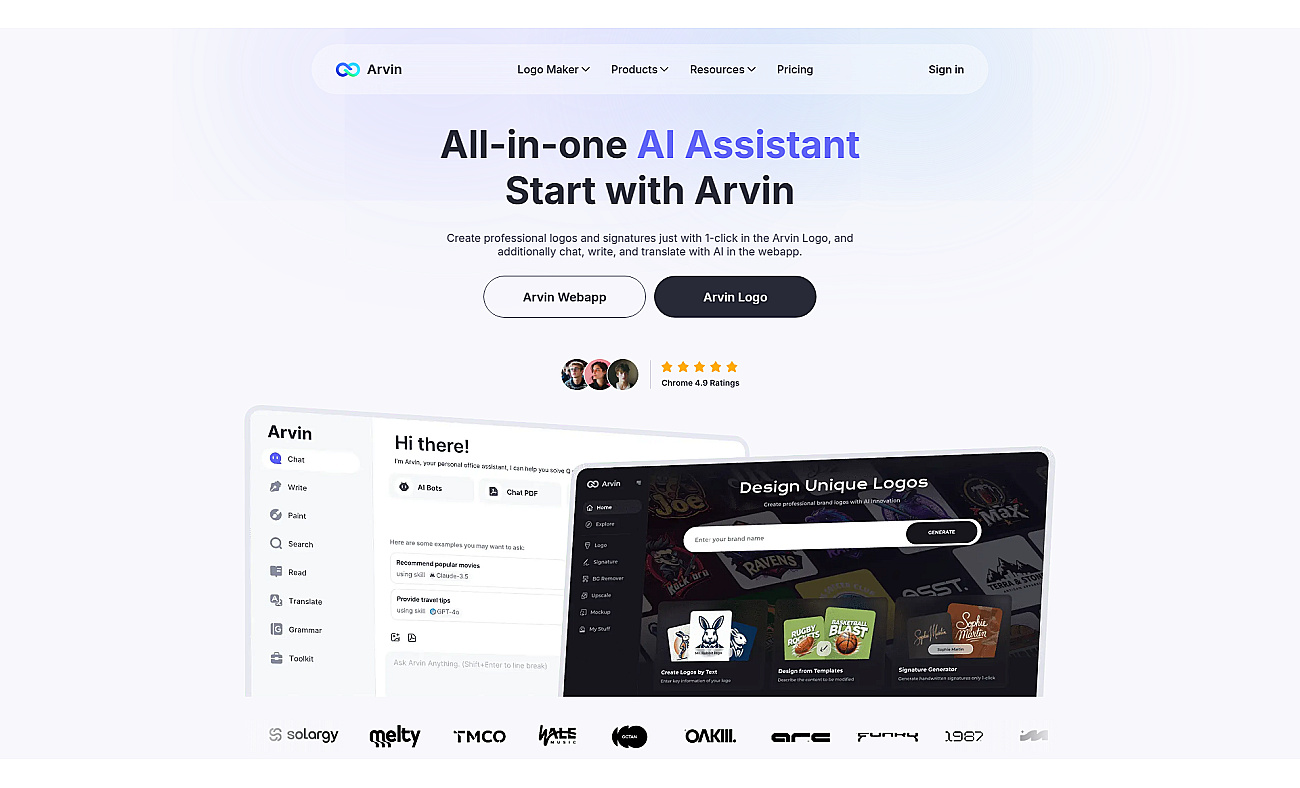Arvin screenshot