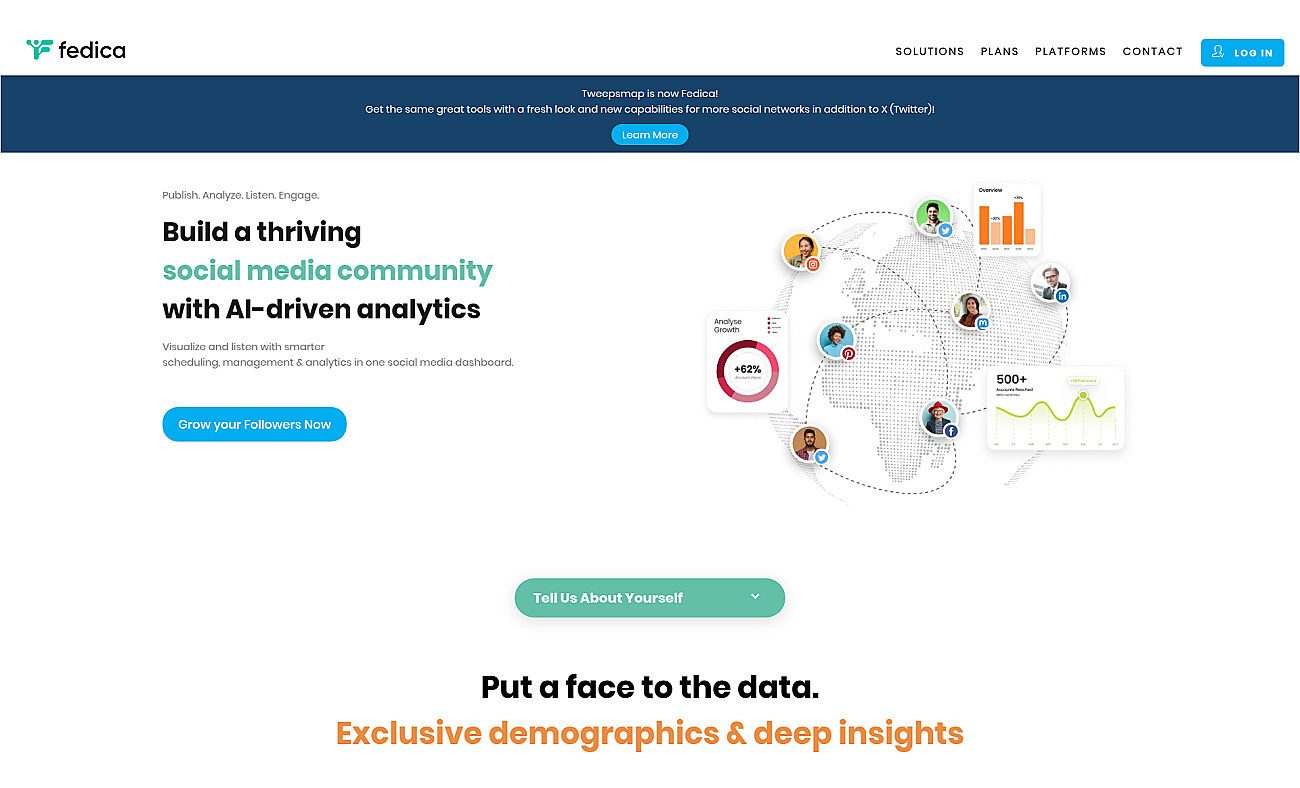 Tweepsmap screenshot