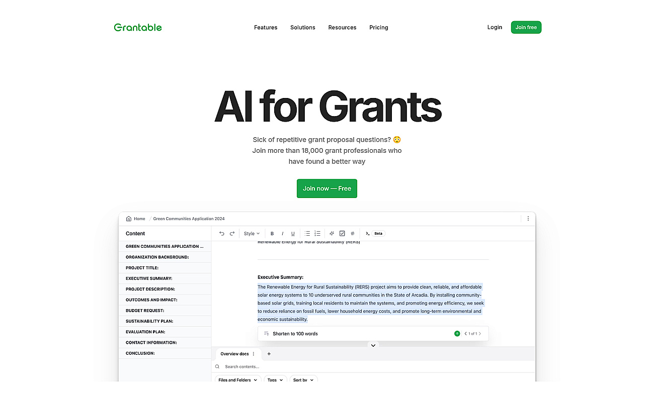 Grantable screenshot