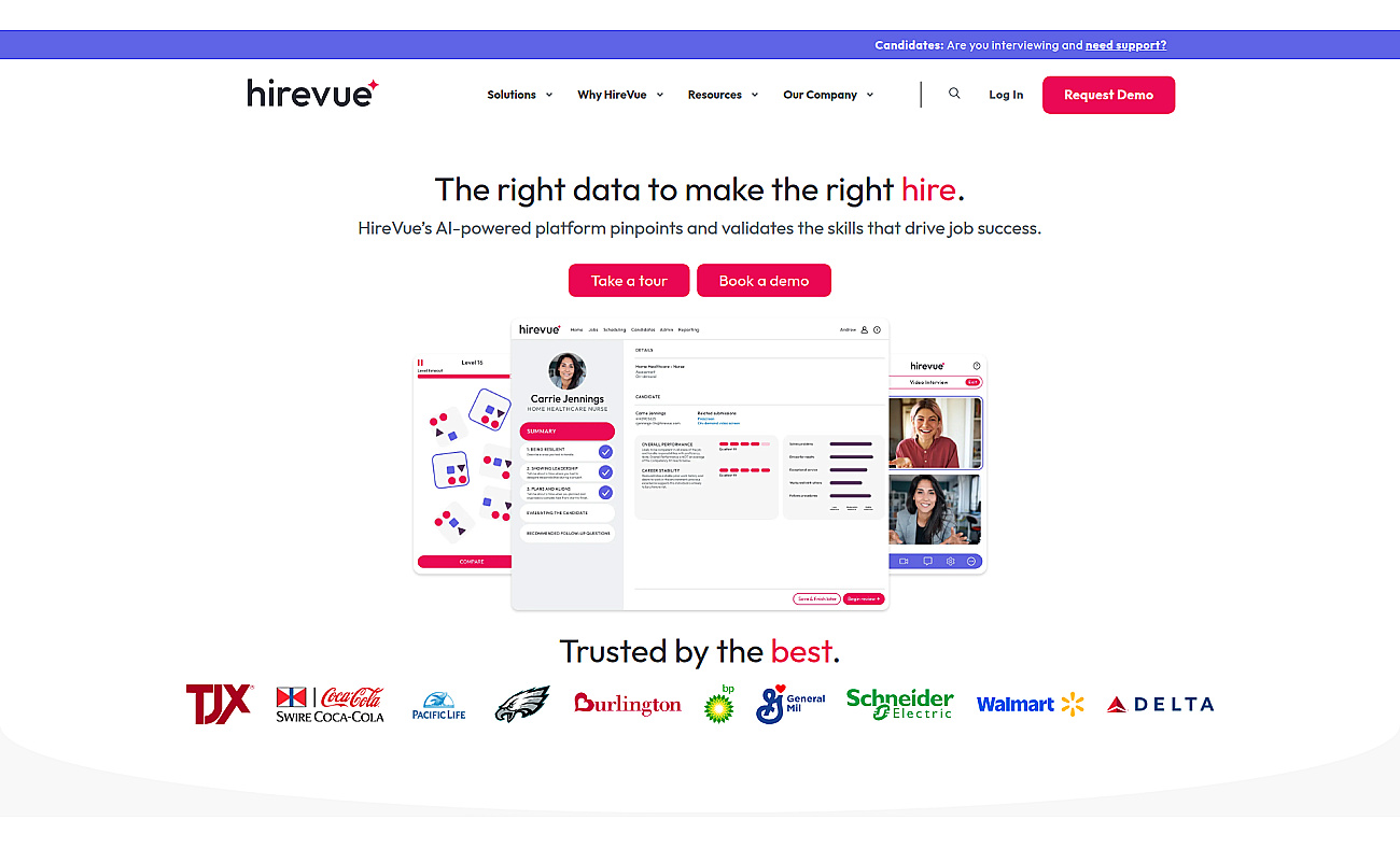 HireVue screenshot