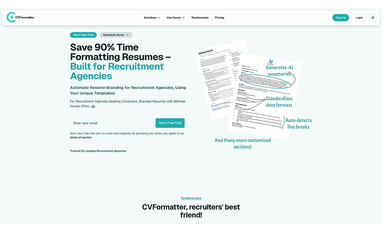 Cvformatter screenshot
