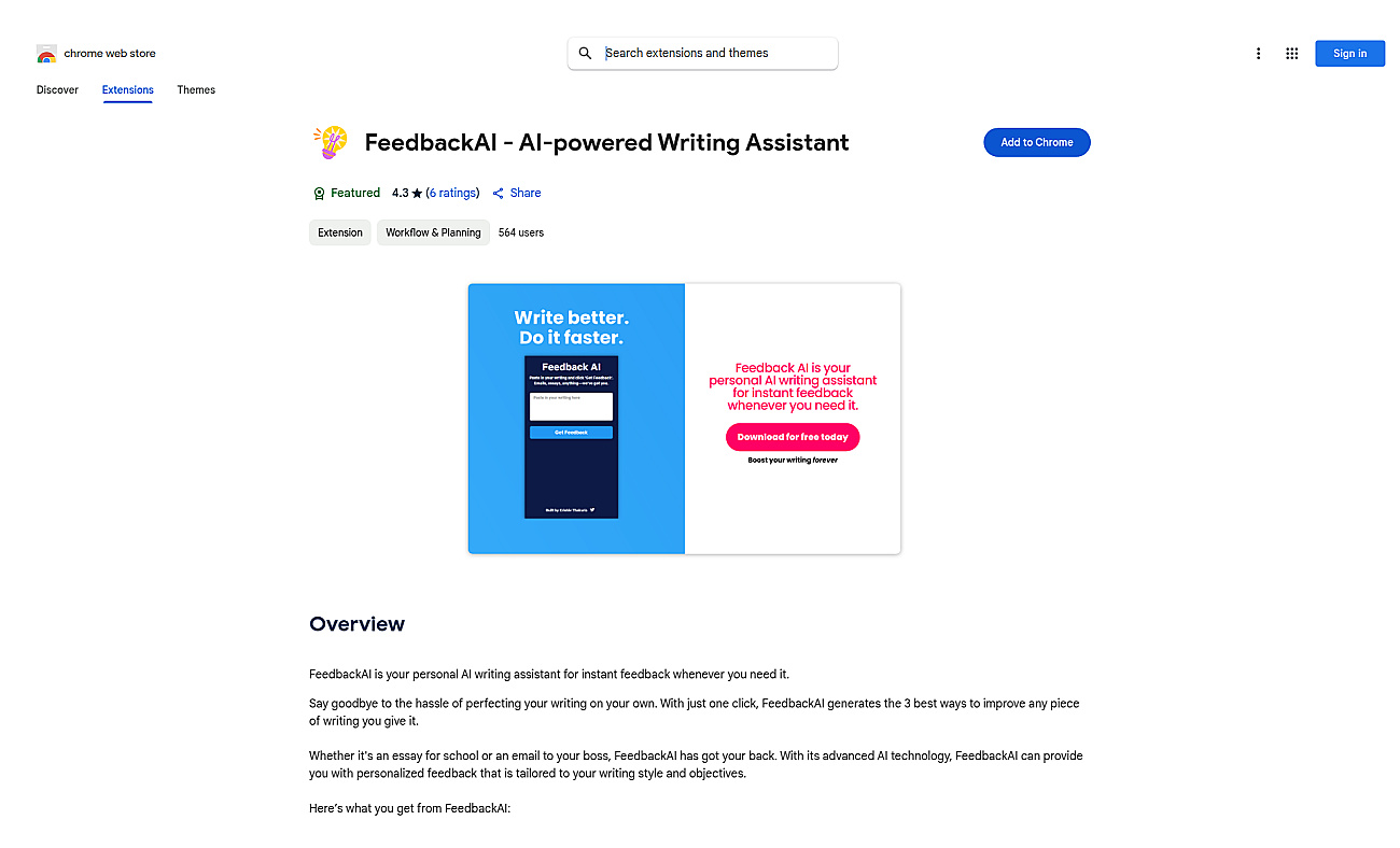 FeedbackAI screenshot