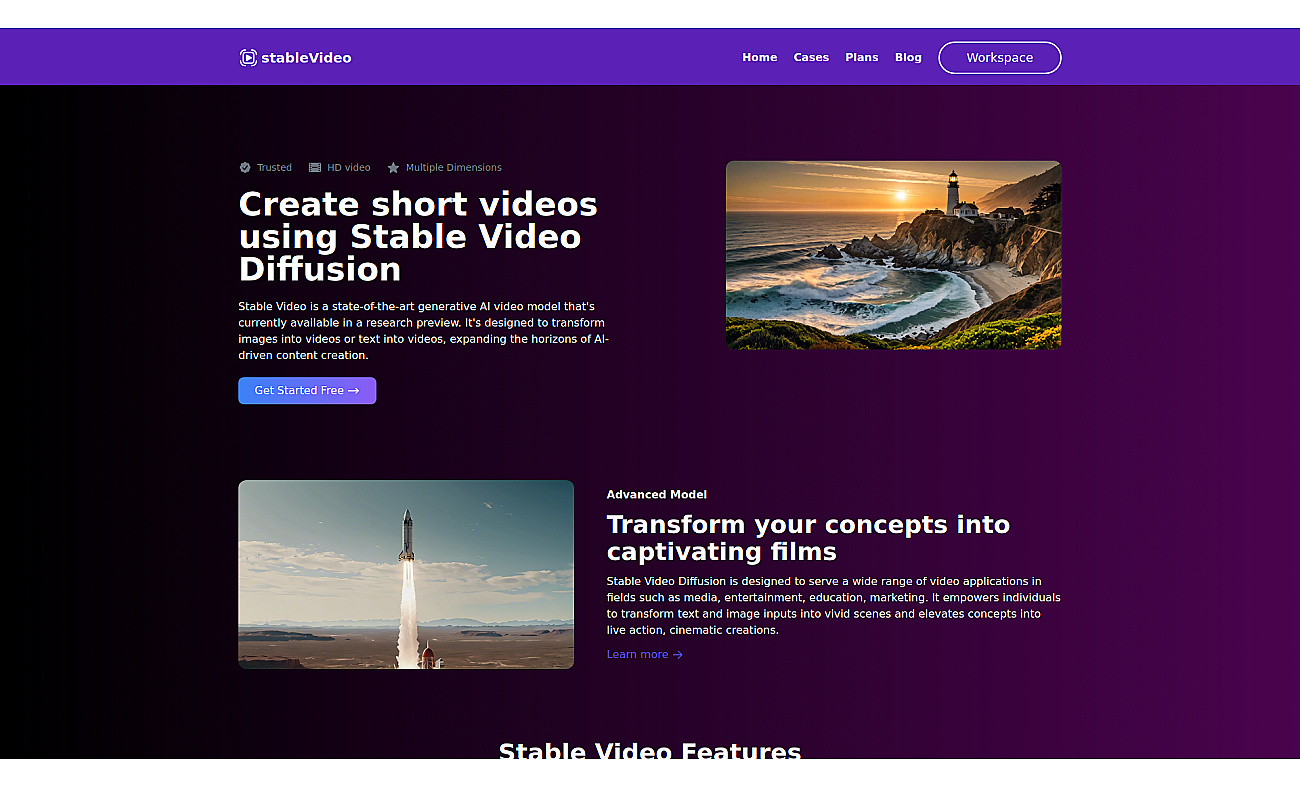 Stable video screenshot