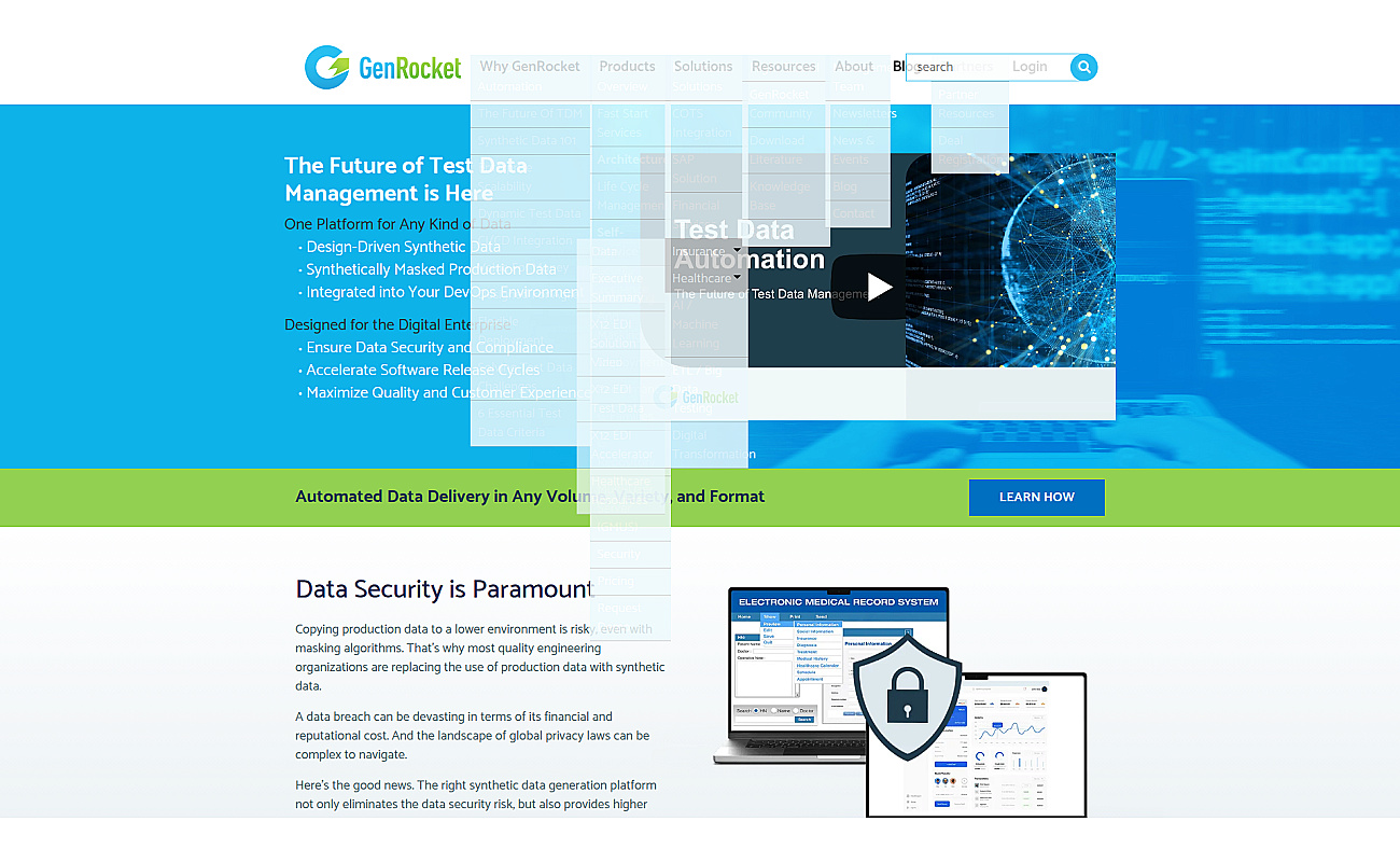 GenRocket screenshot