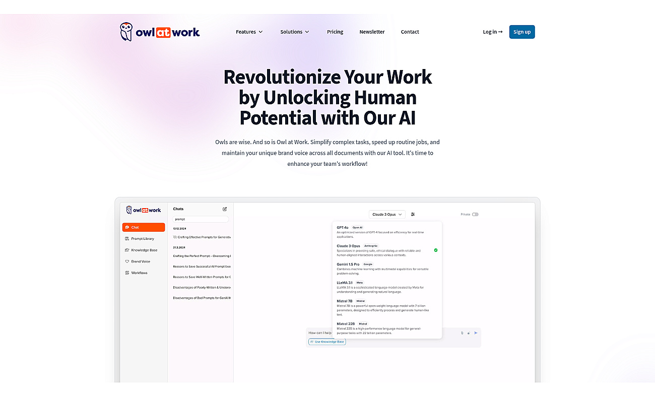 Owl at Work screenshot