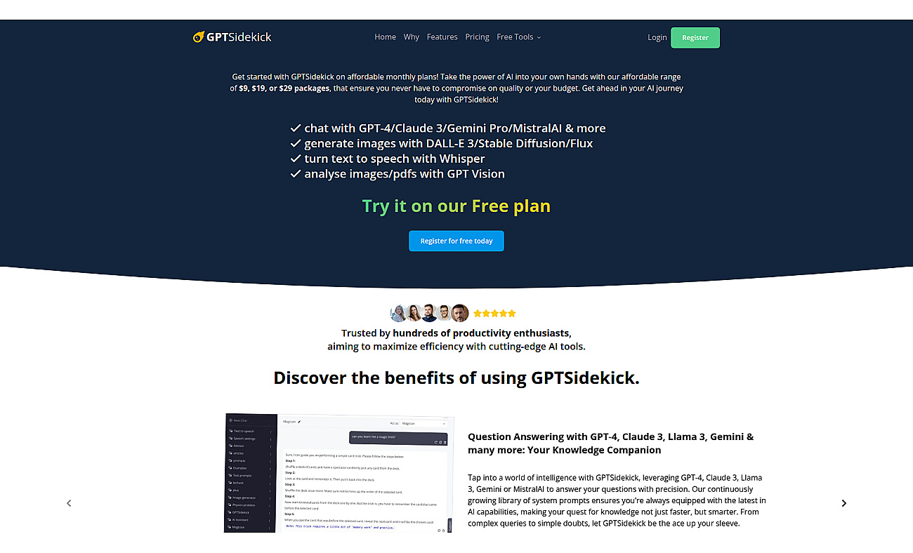 GPTSidekick screenshot